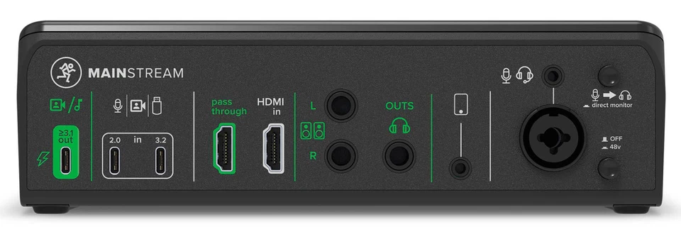 Mackie MainStream Bus Powered Live Streaming Interface w/HDMI/XLR/1/4"/USB-C - Image 3 of 4