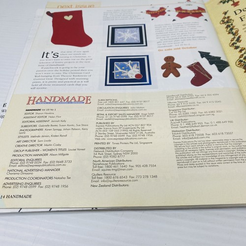 2 Handmade Craft Lot The Tonia Todman Collection + Handmade Magazine Vol 19 No 1 - Picture 12 of 19