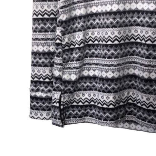 Nautica Fair Aisle Sleepwear Pajama Top XS V-Neck Gray Long Sleeve Pullover - Picture 3 of 10
