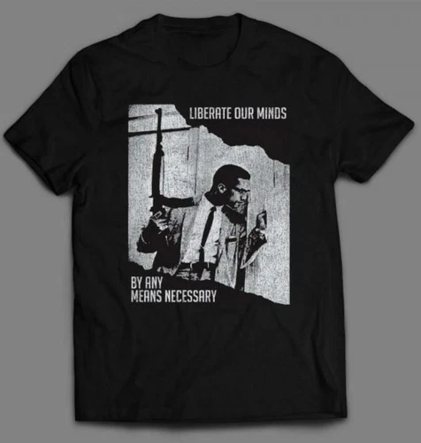 Malcolm X T-Shirt, Art-Graphic-Full-HOT Hot Shirt, Gr. S-5XL - Bild 1 von 3