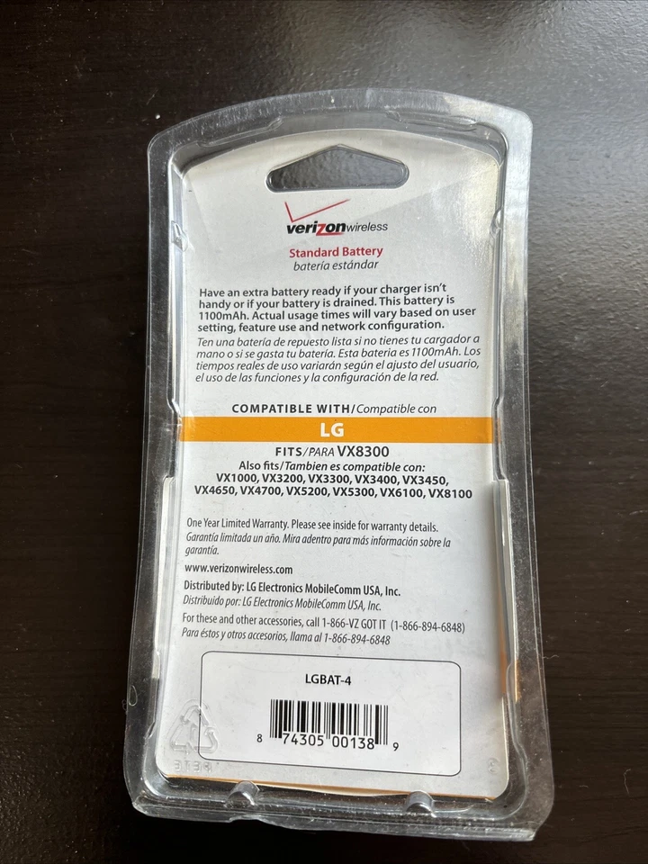 Bateria de lítio LG. 1100 mah. Compatível com vários modelos. - Imagem 2 de 2