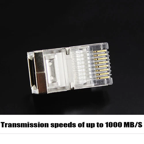 50pcs rj45 connector cat6 network ethernet cable cat 6 plug 8p8c stp rj45 male