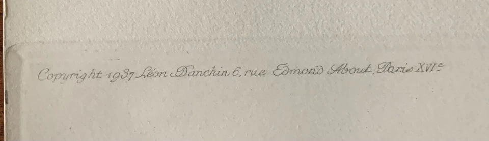 Les chevaux de course - Léon Danchin - Gravure signée - Photo 3/4