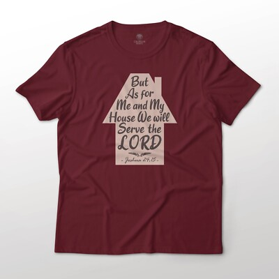 #ad #ad But As for Me and My House We Will Serve the Lord Graphic Art Inspirational Tee $25.49