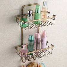 Solid Shower Caddy Bath Shelf Storage Basket ...