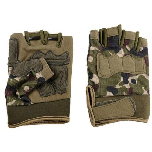 NEW Tactical Gloves Army Shooting Fingerless Gloves Anti-Slip Outdoor Sports - Bild 3 von 10