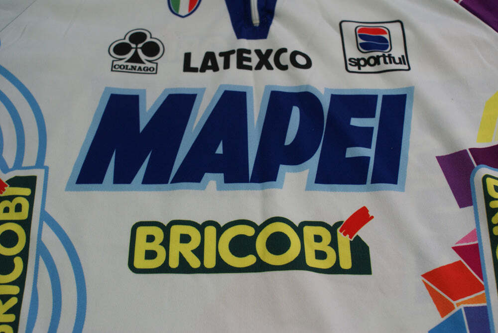 Maillot vélo vintage Sportful Bricobi Mapei Latexco Colnago 1997 – The Sport Nuggets