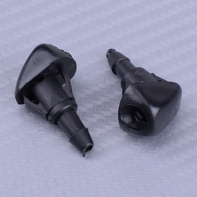 2x ABS Front Windshield Washer Water Cleaning Nozzles Fit for Honda