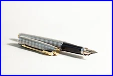 1965 Parker #75 Cicelé Sterling Silver Fountain Pen M Nib 14K Flat Tassie