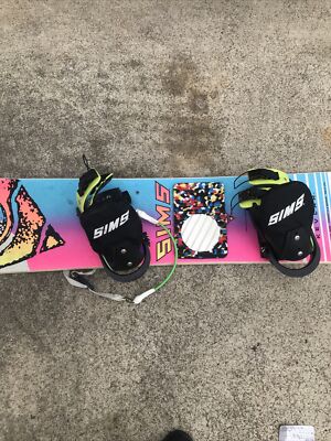 Vintage 1988 SIMS 1/2 Pipe Freestyle 162.5 CM. Snowboard With