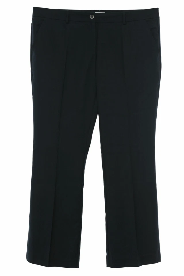 sheego Class Bootcut Hose Pants Stoffhose Chino Damen Wolle Kurzgröße Langgröße