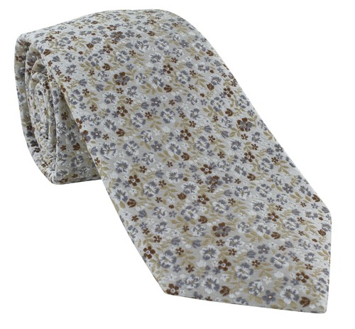 Micro Floral Silk Tie - Picture 16 of 18