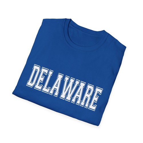 Delaware Varsity Letters T-Shirt, State of Delaware, Unisex Premium Cotton - Picture 33 of 49