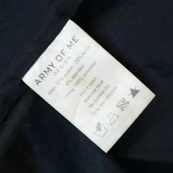 Армия меня серый вощеный хлопок военного стиля парка куртка мужская M - Изображение 4 из 4