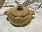 Vintage Frankoma 94v Dessert Gold Casserole Dish With Lid