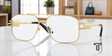 VERSACE VE1302 1002 Gold Demo Lens 59 mm Men's Eyeglasses