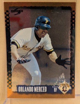 1995 Score GOLD RUSH PUNCHED #44 Orlando Merced Pirates RARE REDEEMED PARALLEL