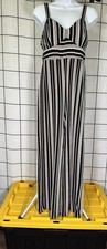 Xhilaration Dress Women's Small  V-Neck Striped Lightweight Sleeveless