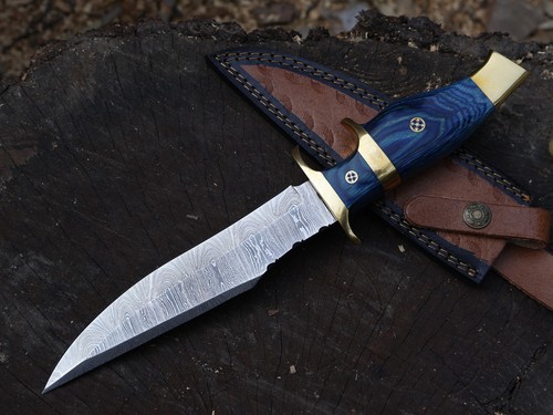 Custom Hand Made 12" Jagdmesser Damastklinge Bowiemesser mit Scheide _BL-3049 - Bild 8 von 21