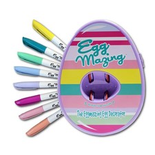 Eggmazing Egg Decorator Kit - Easter Egg Decorating Spinner with 8 Colorful Q...