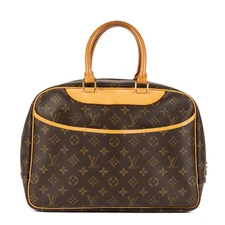 Louis Vuitton Brown Deauville Handbag Monogram Canvas