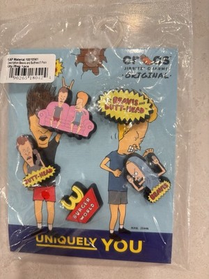 Crocs Jibbitz 5-Pack Icons Beavis and Butthead Shoe Charms | Jibbitz for Crocs