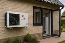 10kW Hybrid Rotenso Monobloc Heat Pump 1-phase + 50L Buffer Tank
