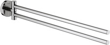 GROHE 40371001 Essentials Double Towel Bar, 18-Inch, Starlight Chrome