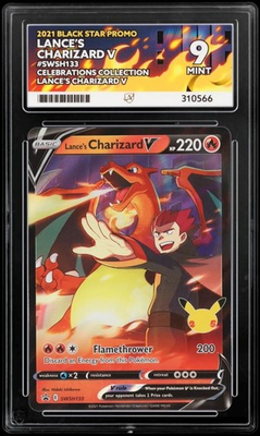 #ad 🔹ACE 9 MINT🔹Lance’s Charizard V SWSH133 Black Star Promo🔸Celebrations Pokemon GBP 95.00