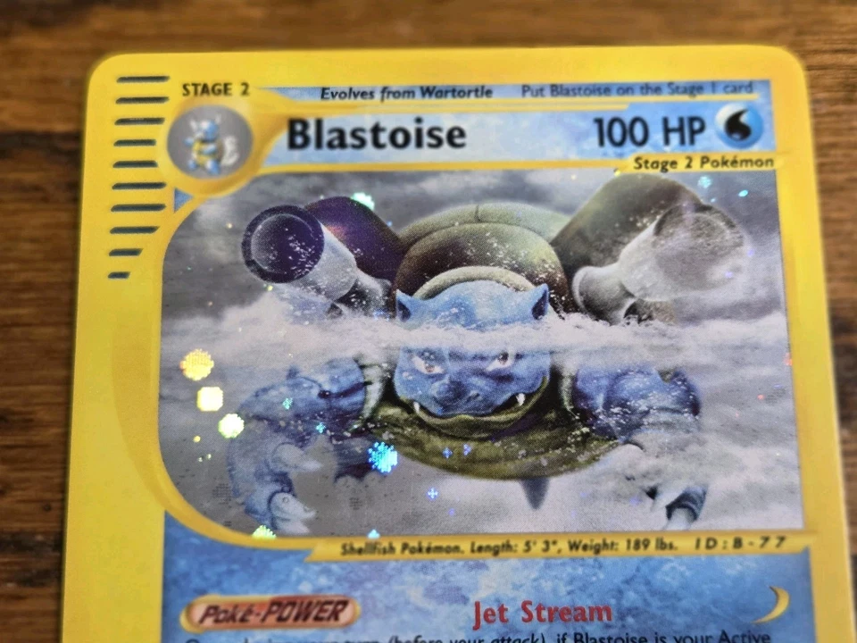 Pokemon Expedition #4/165 HOLO BLASTOISE e-reader,,sweet card  - Image 2 of 4