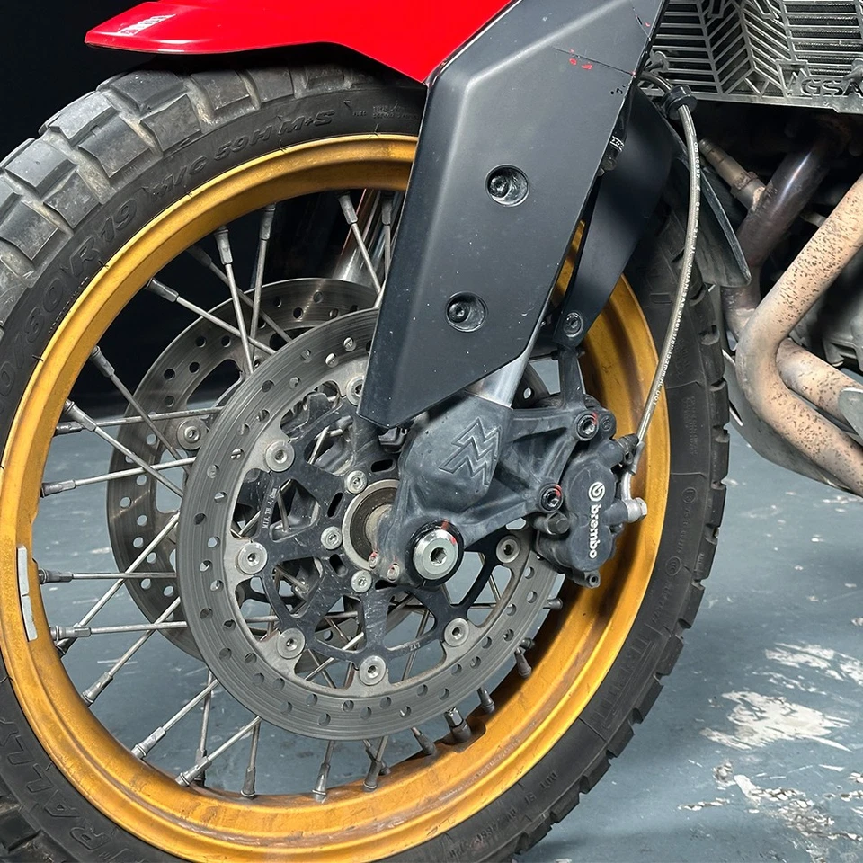 Protector de choque deslizante de eje de horquilla de rueda delantera trasera para Moto Morini X-Cape 650 2021-25 Foto 4 de 4