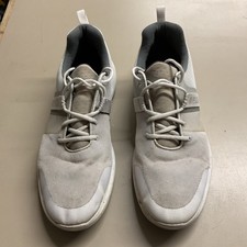 FootJoy Flex Turnschuhe Herren Größe 10 UK weiß Mesh ohne Spikes Golf Wandern Schuhe