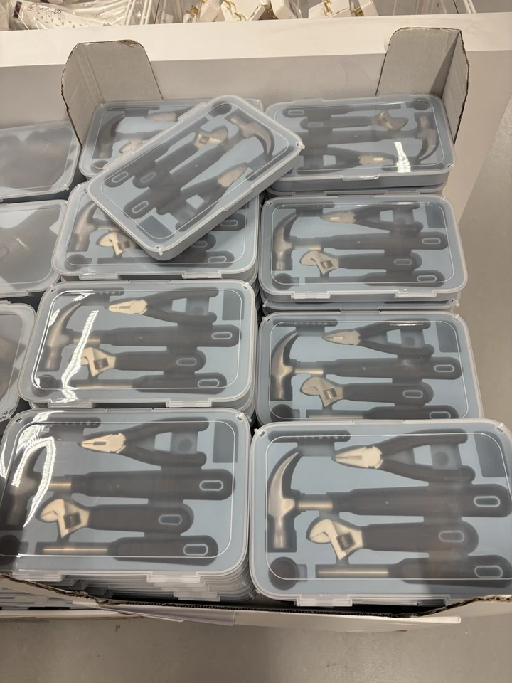 Набор из 15 инструментов TRIXIG молоток резиновый амортизатор гаечный ключ плоскогубцы отвертка биты шило - Изображение 2 из 2