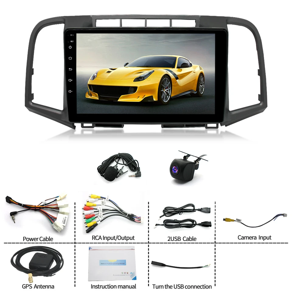 Rádio GPS estéreo veicular 64GB para Toyota Venza 2008-2016 Apple Carplay Android 15 - Imagem 4 de 4