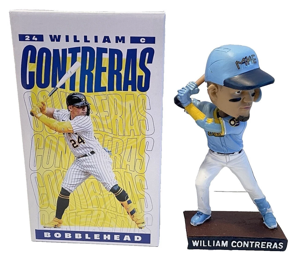Bobblehead William Contreras 2023 Milwaukee Brewers nuevo sin abrir Foto 4 de 4