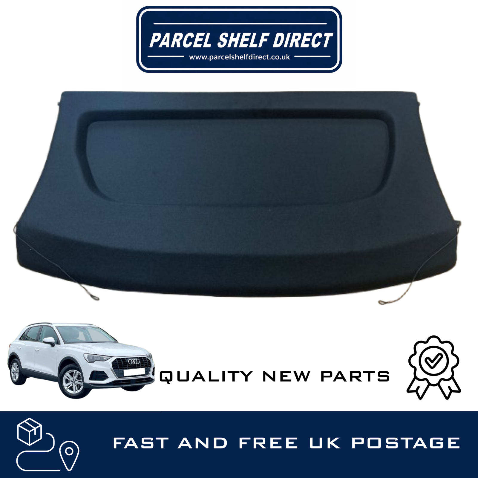 AUDI Q3 MK2 PARCEL SHELF / LOAD COVER / LUGGAGE COVER 2018-24 *NEW*