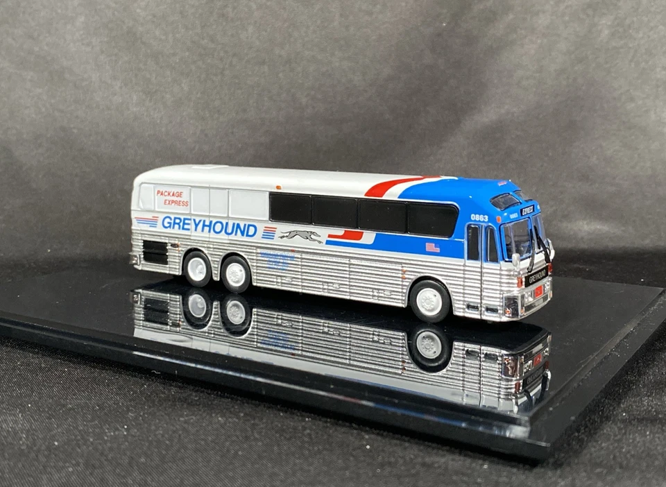 Autobús diecast escala 10 1/87 Eagle modelo 1984 galgo réplicas icónicas coleccionable Foto 2 de 4