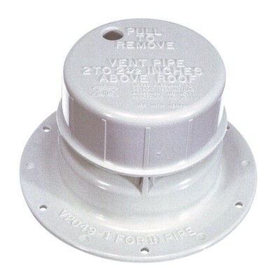 DANCO Plastic Mobile Home Plumbing Vent Cap Fits 1.5 Inch Pipes Weather Resis...