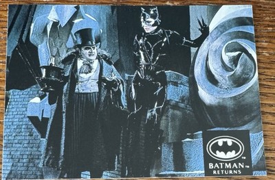 Catwoman Penguin BATMAN RETURNS 1992 Stadium Club Trading Cards DC #100