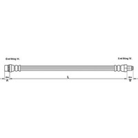 Metzger 4110261 Bremsschlauch FüR Peugeot 406 8B 8E F 8C
