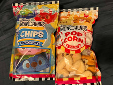 Disney Munchlings Plush Lot of 2: Snack Chips...