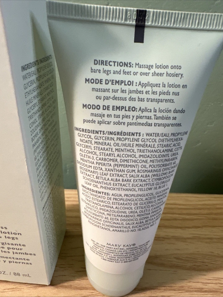 玫琳凯 Mint Bliss 活肤水足腿 3 盎司全新带盒 014096 — 第 3/4 张图片