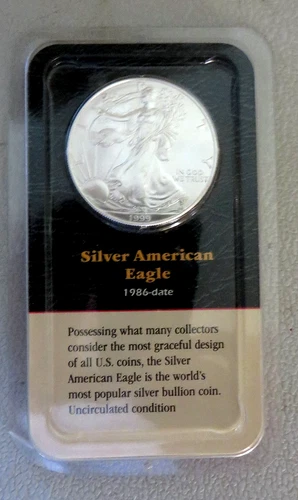 1999 Silver American Eagle Dollar Uncirculated 1 oz .999 Silver Littleton