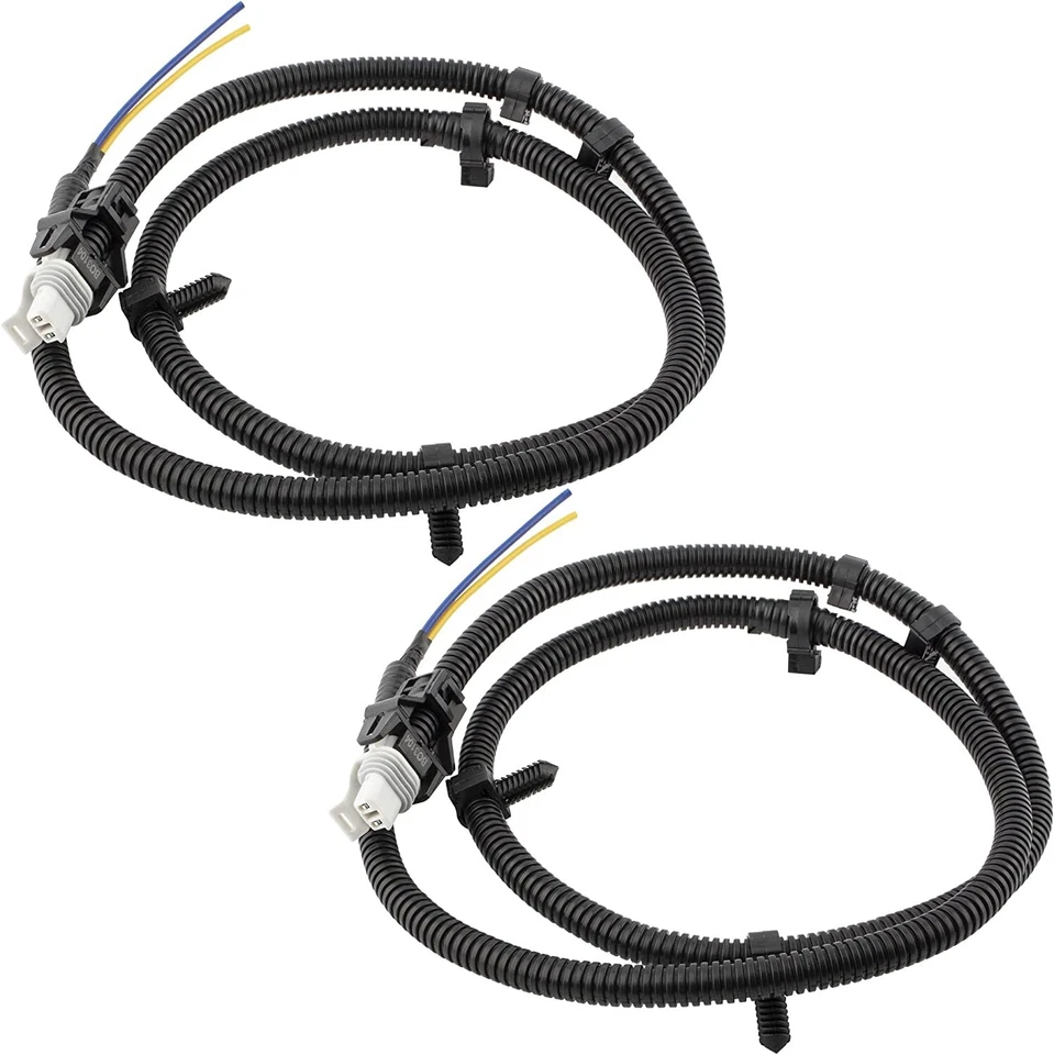 2X Arnés de cables sensor de velocidad de rueda ABS delantero para Chevrolet Impala Cadillac Olds Foto 2 de 4