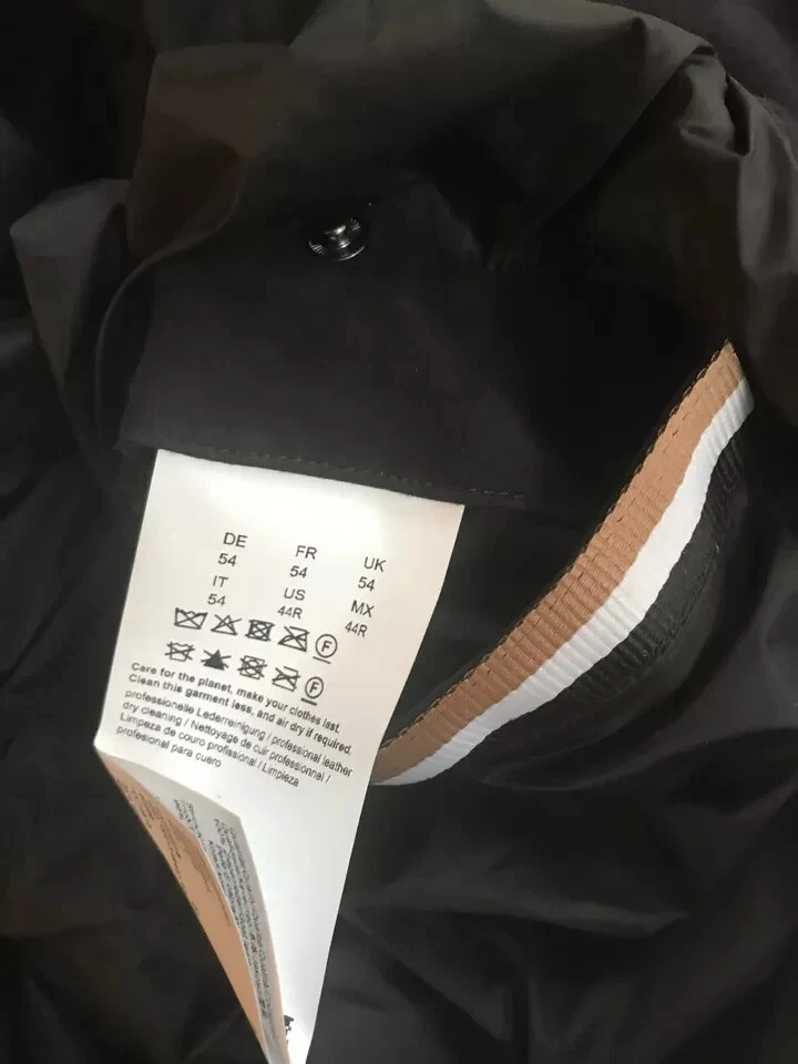 HUGO BOSS MENS Navy Blue MIKI SUEDE Bomber Jacket EU54 UK44 L Large BNWT - Image 3 of 4