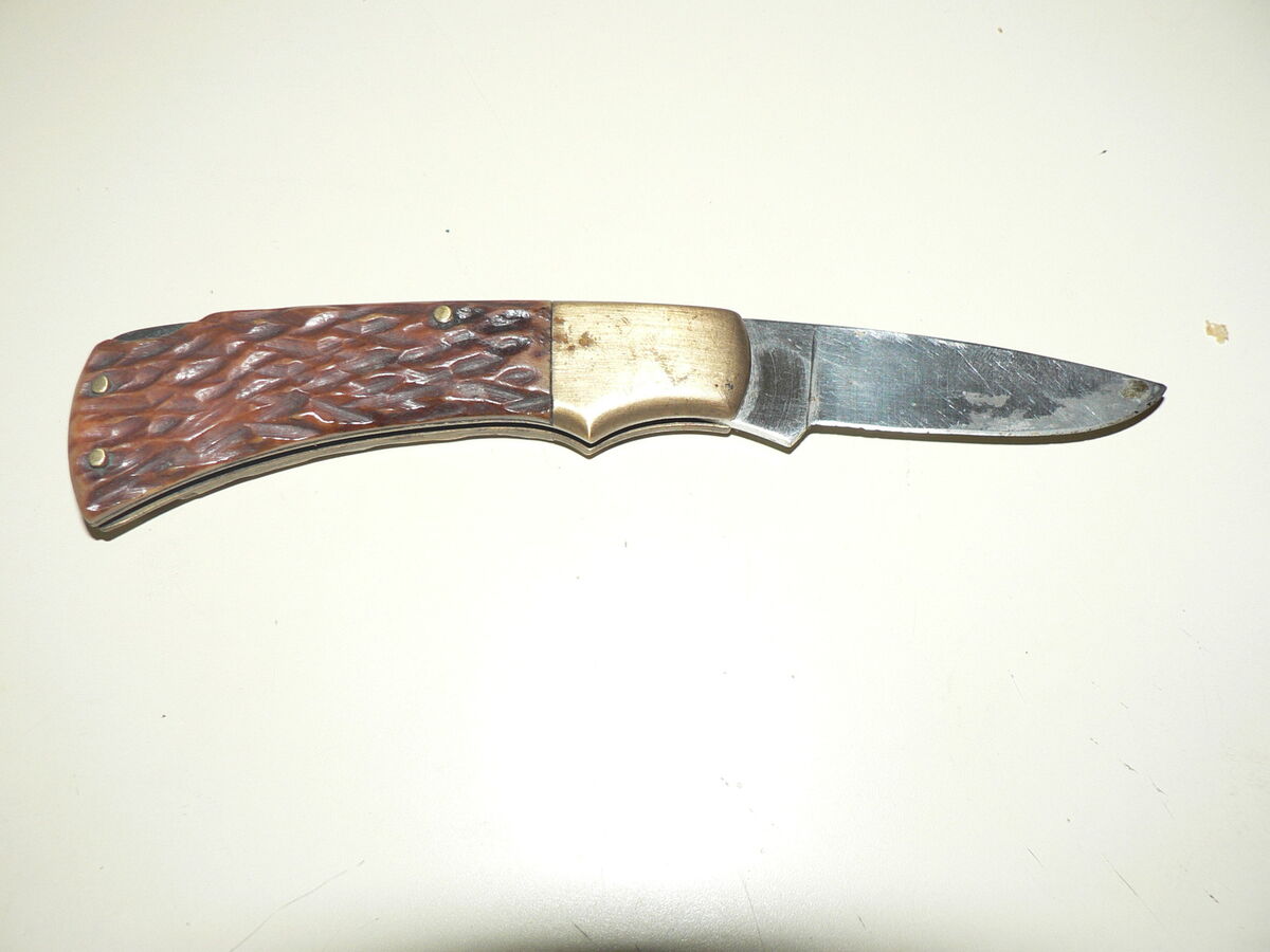 Vintage Parker Cut Co Knife Weapon Single Blade Lock Bone Vintage Parker Cut Co Knife Weapon Single Blade Lock Bone