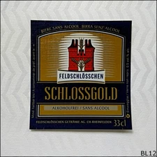 Feldschlosschen Schlossgold Beer Label (BL12)