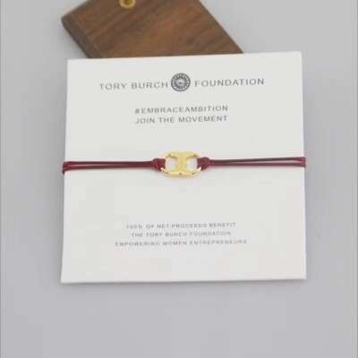 Tory Burch Embrace Ambition Special Edition Silk Bracelet Gemini Charm 3 colors