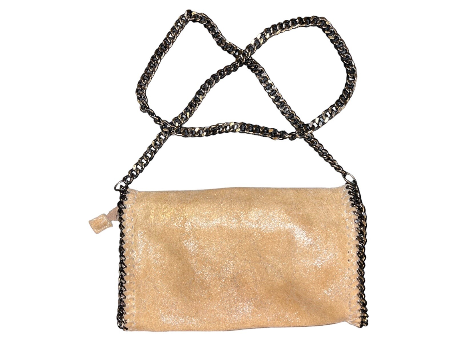 BORSE IN PELLE Stella Italian Clutch Crossbody Leather Chain Bag