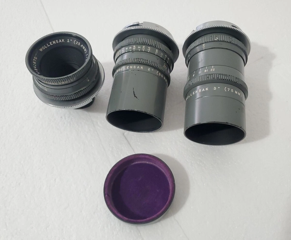 Wollensak Camera Lenses f/2.5 Maximum Aperture for sale | eBay